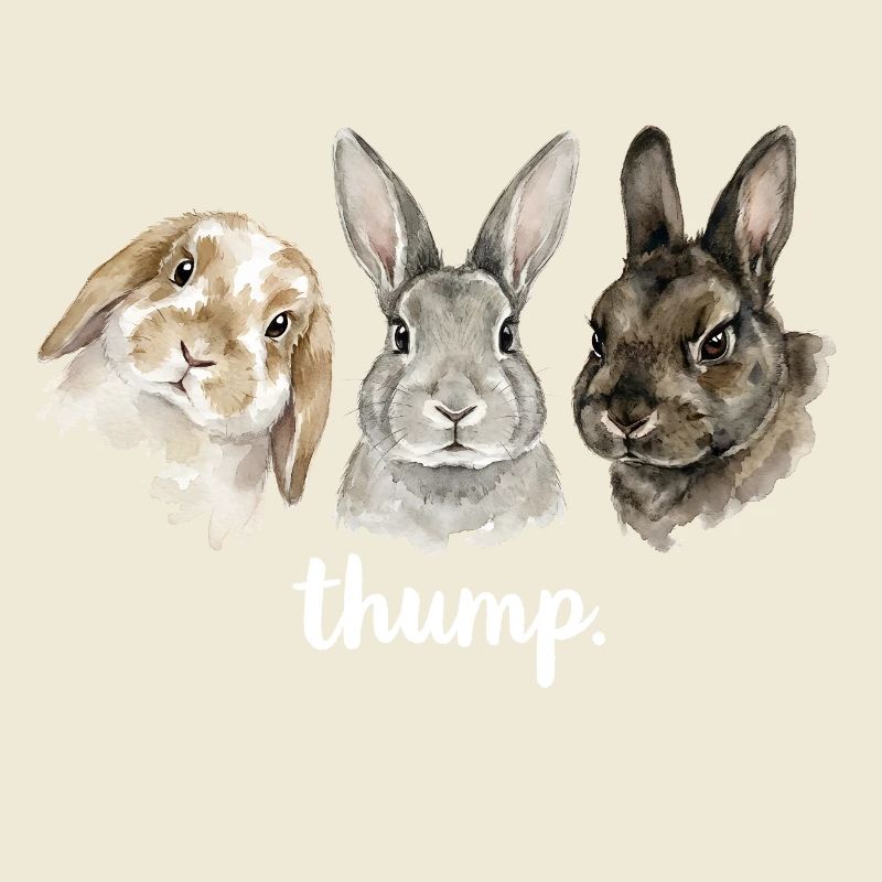 Fun rabbit knocking for rabbit lovers