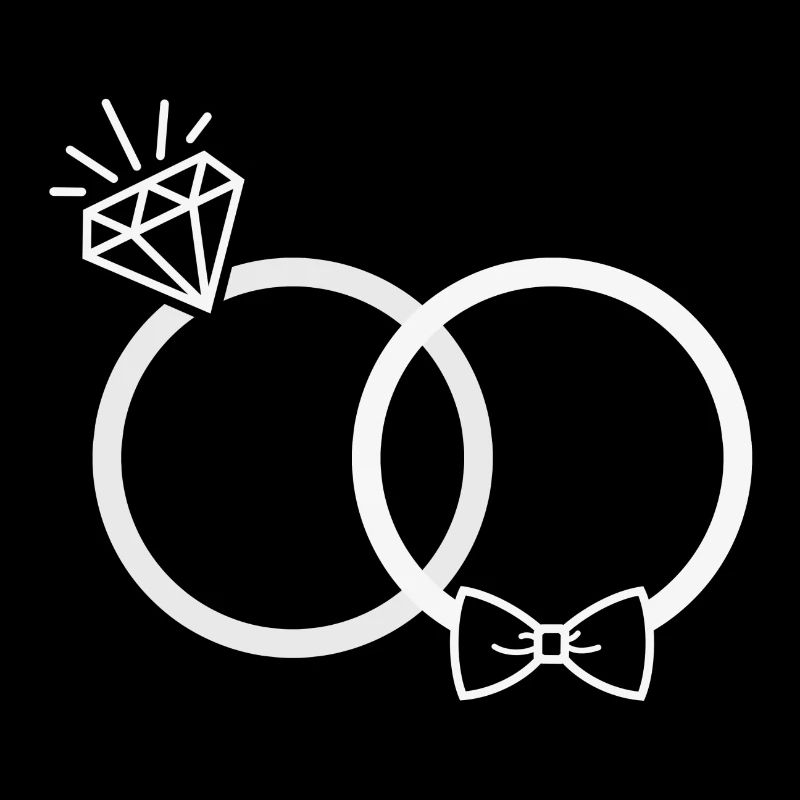 Hochzeit Eheringe Ring Diamant Fliege Paar JGA ws
