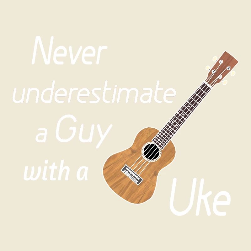 Never underestimate a guy with a Uke! white