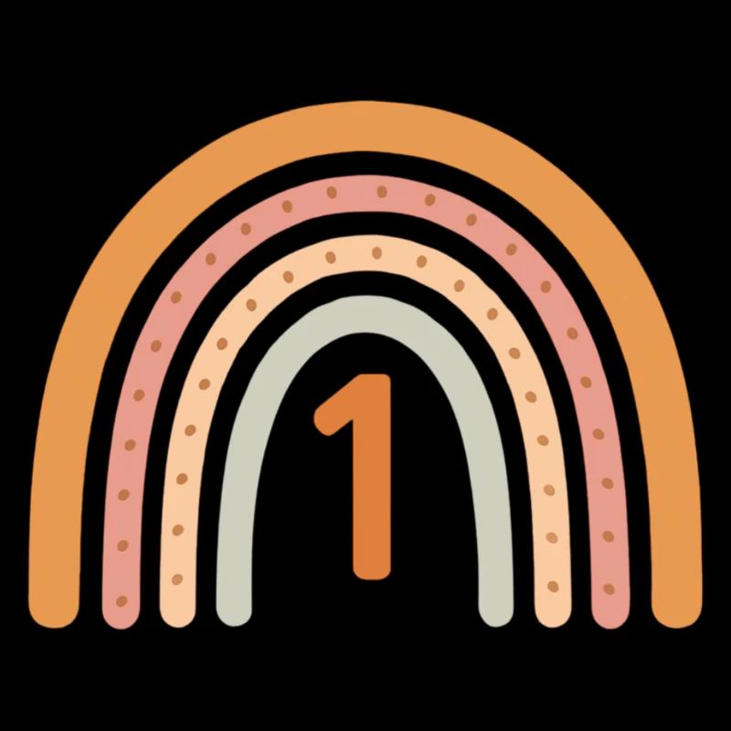 Erster Geburtstag Regenbogen