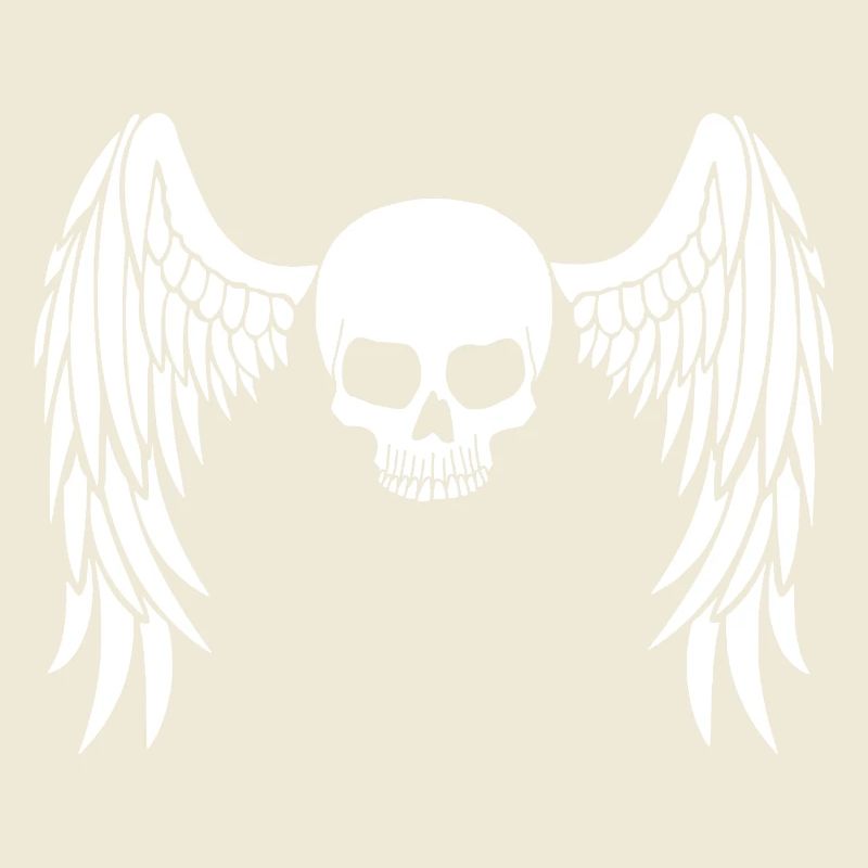 White winged skull