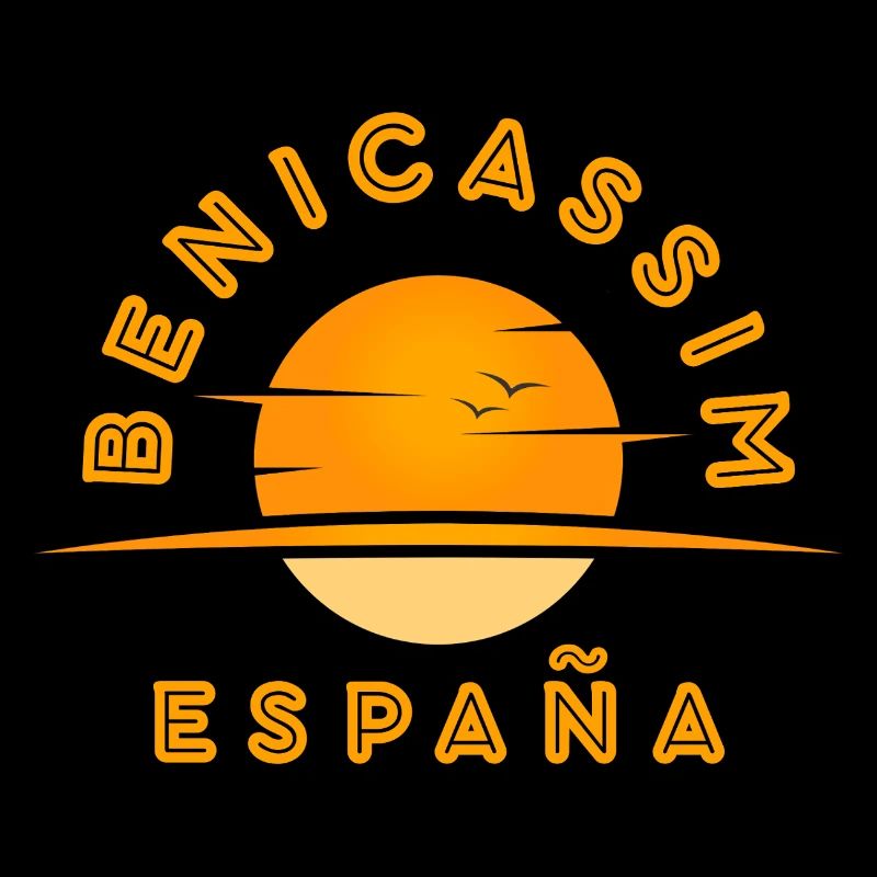 Benicassim España Sunset Logo