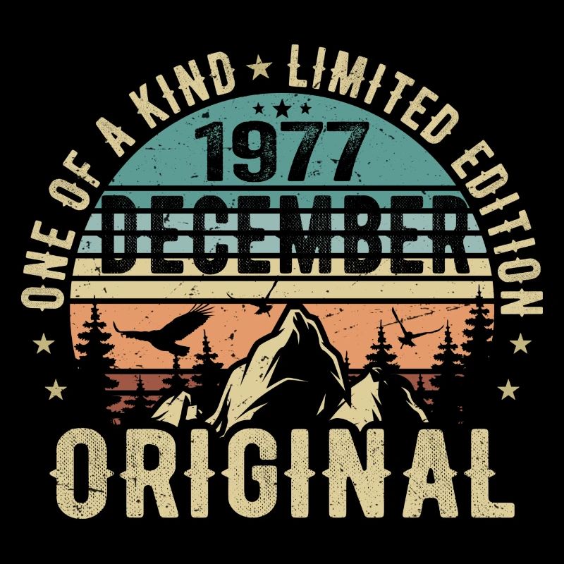Légendes Anniversaire Décembre 1977 Naissance Cadeau