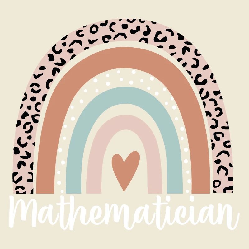 Mathematician Rainbow Leopard Funny Mathematician