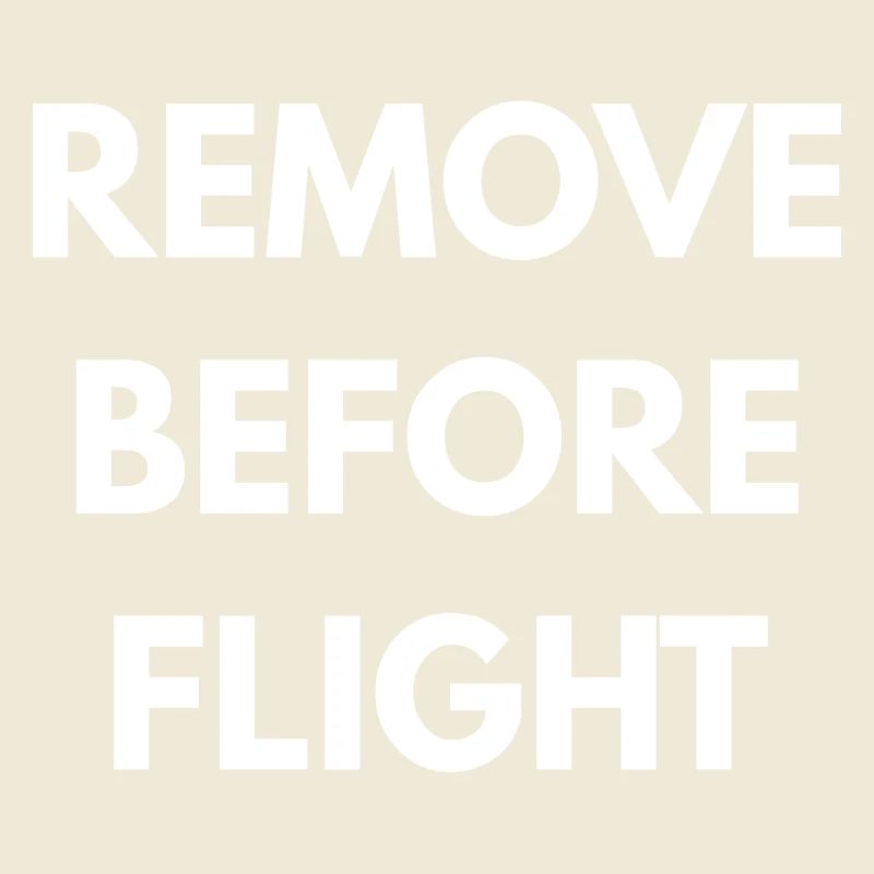 REMOVE BEFORE FLIGHT