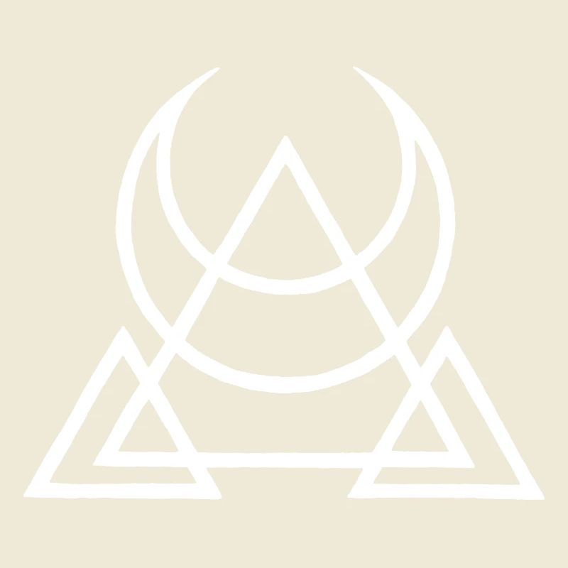 Symbole blanc des pyramides égyptiennes