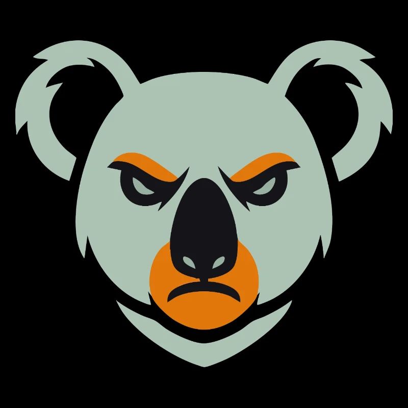 Wütender Koala Blick