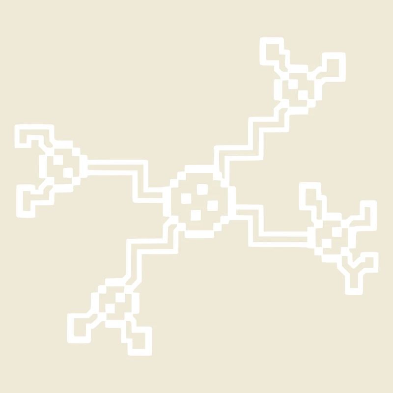 Neuron Nerve Cell Pixel 8-Bit