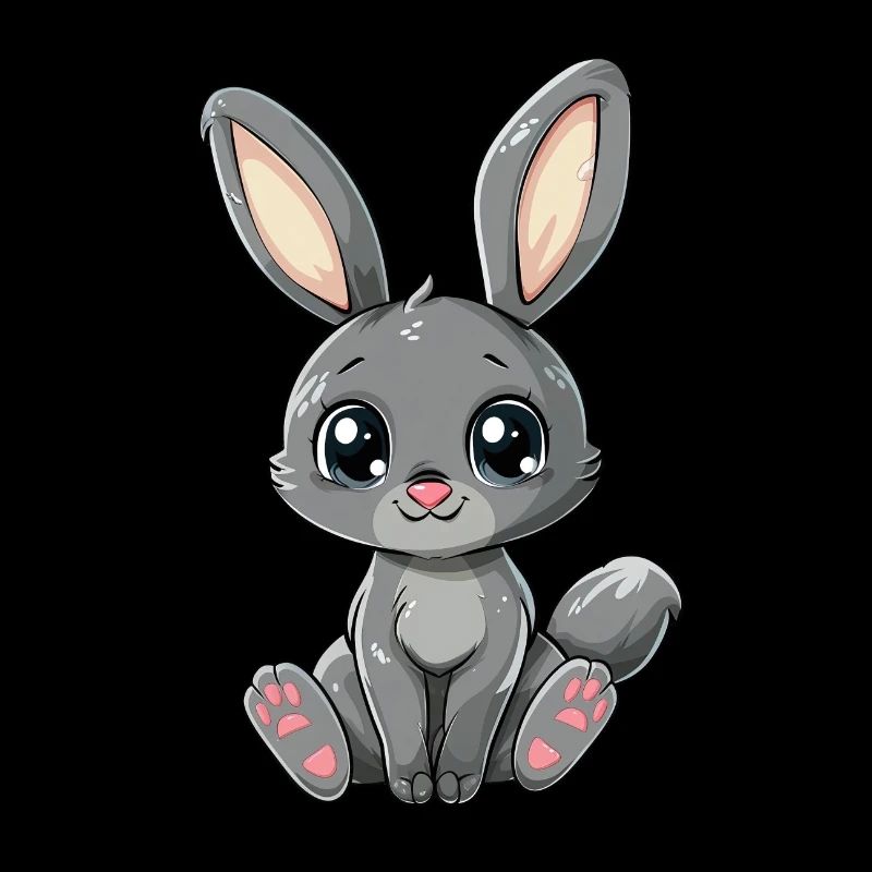 Un doux look de lapin gris pour vous