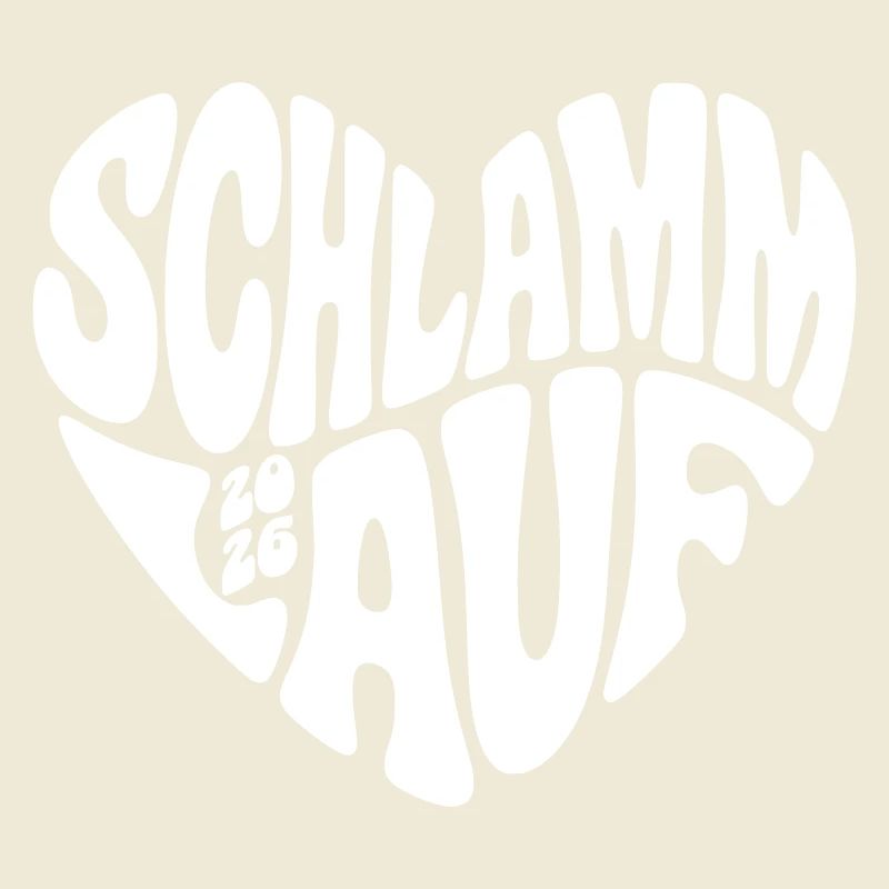 Course de boue 2026 - Forme de cœur - Course de boue 2026