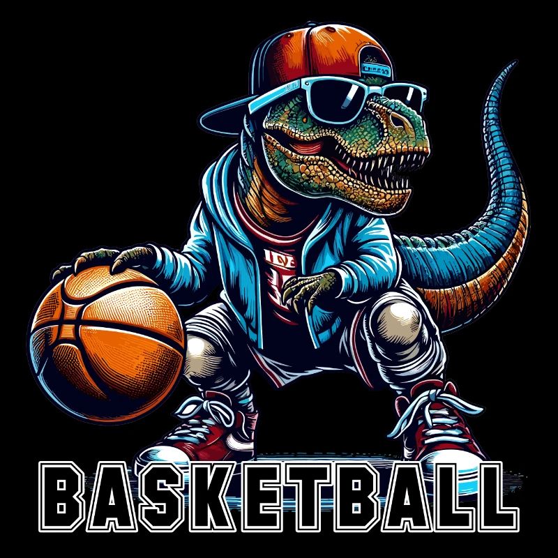 Basketball T-Rex Dinosaur Gift