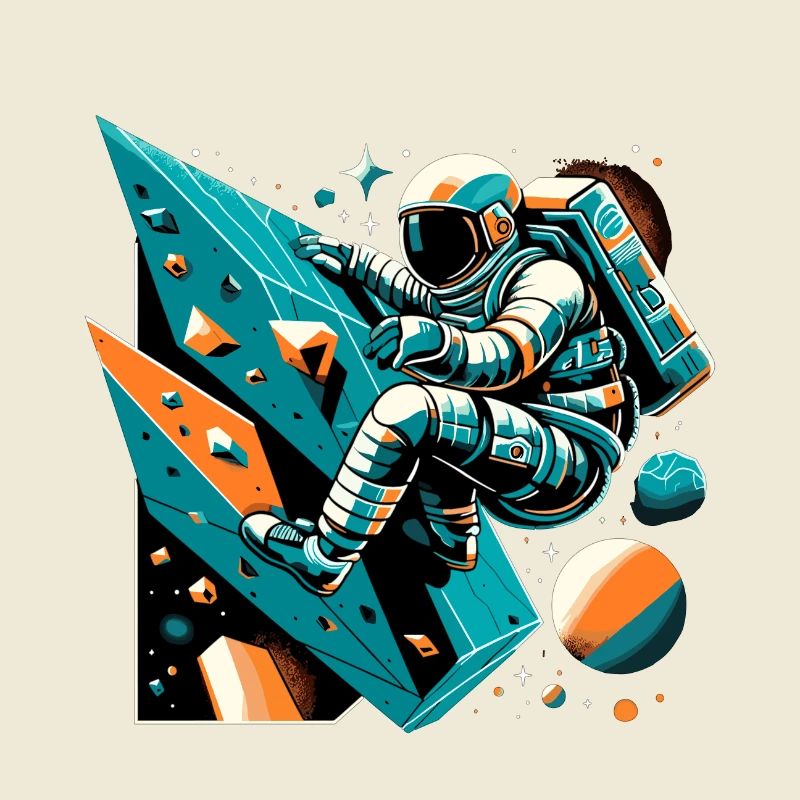 Bouldering Astronaut Gift