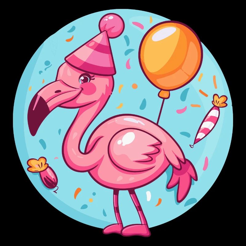 Flamingo Geburtstag Comic