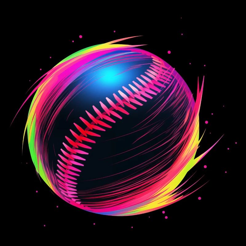 Balle de baseball Vaporwave