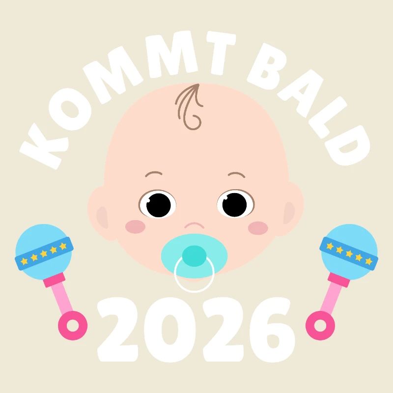 Werdende Mutter KOMMT BALD 2026 Lustiges