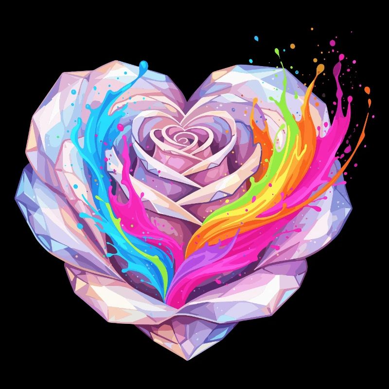 Kristallherz Regenbogenfusion