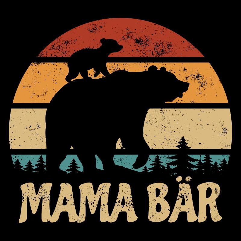 Mama Bär - Muttertag - Vintage Geschenk