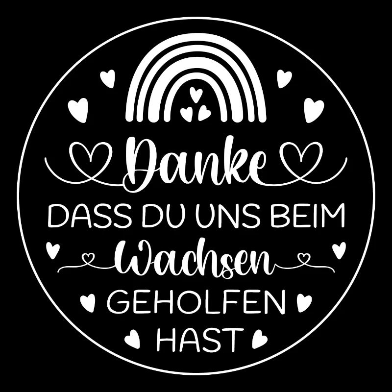 Boho Regenbogen Danke Abschied Kita Kindergarten