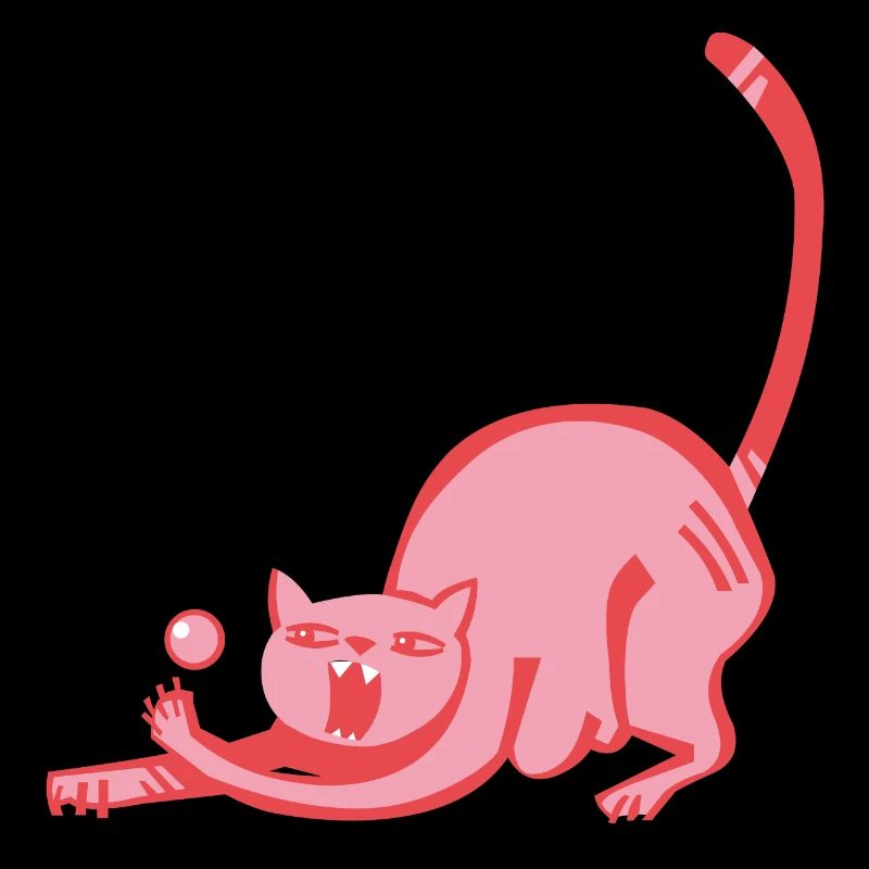 Speedball, jeu de balle, chat rose