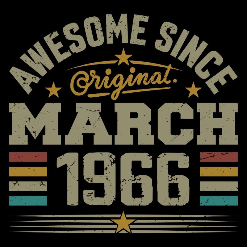 Mars 1966 Anniversaire Idée Cadeau Vintage 1966