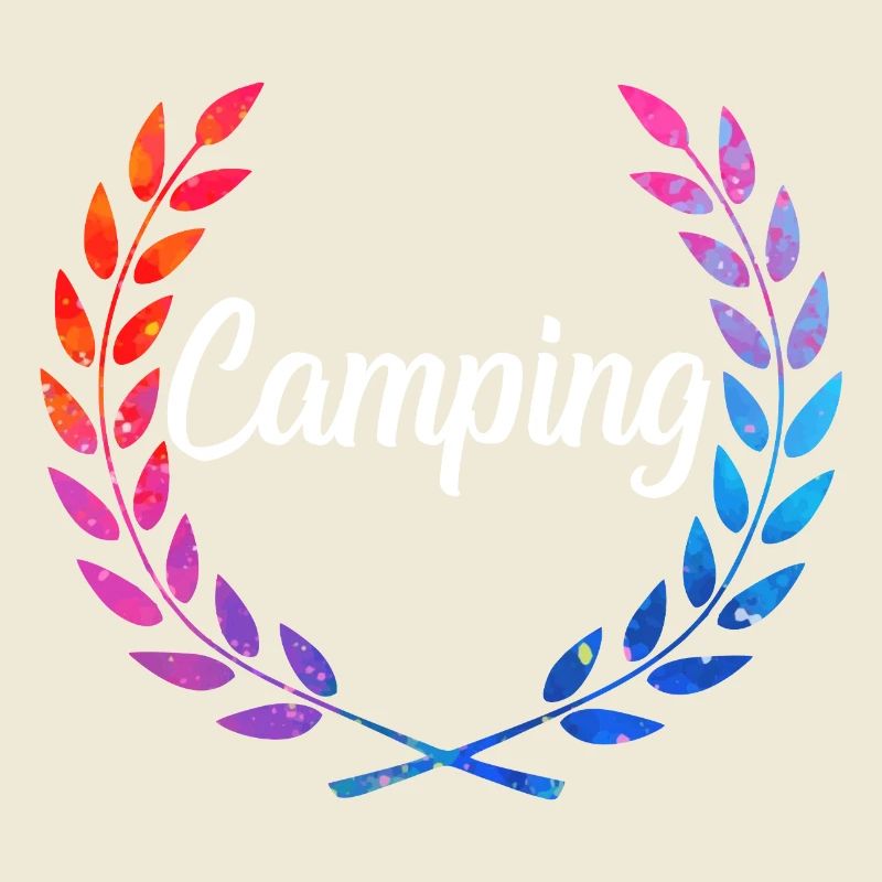 Camping Farblaurel Script