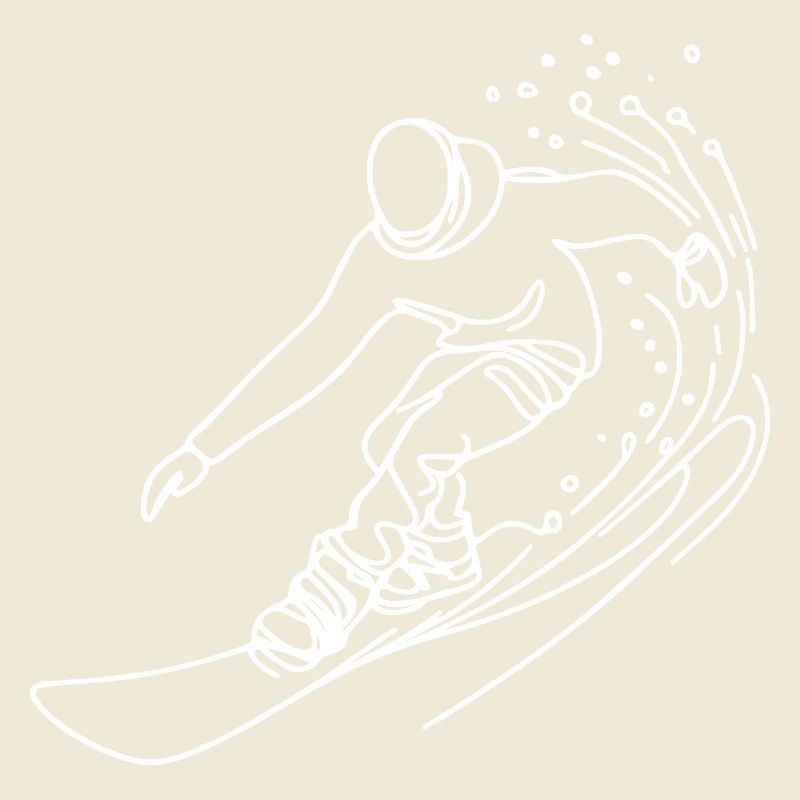 Dessin de snowboarder