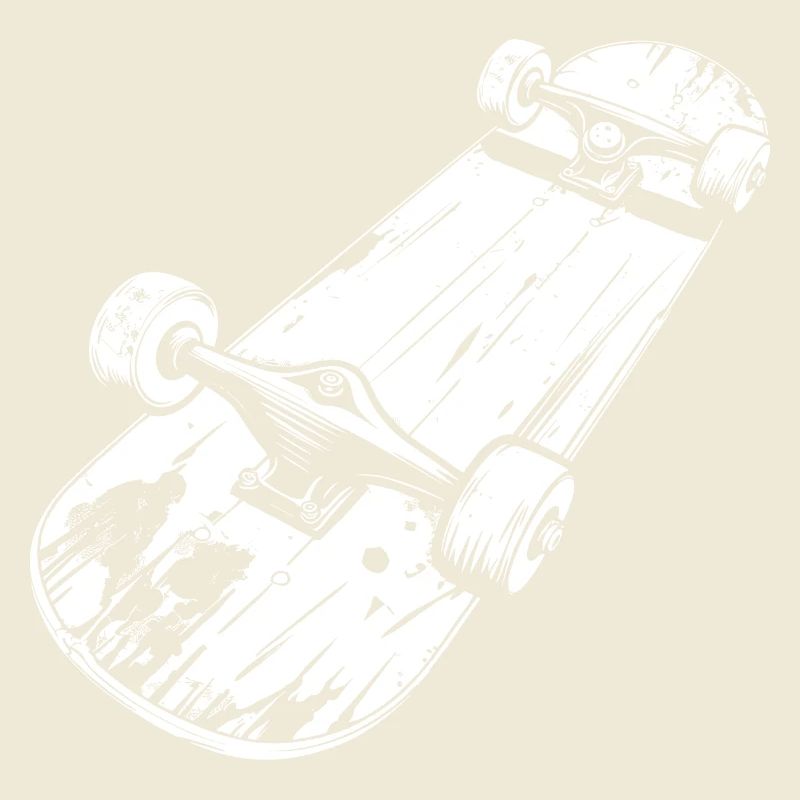 Dessin de planche à roulettes