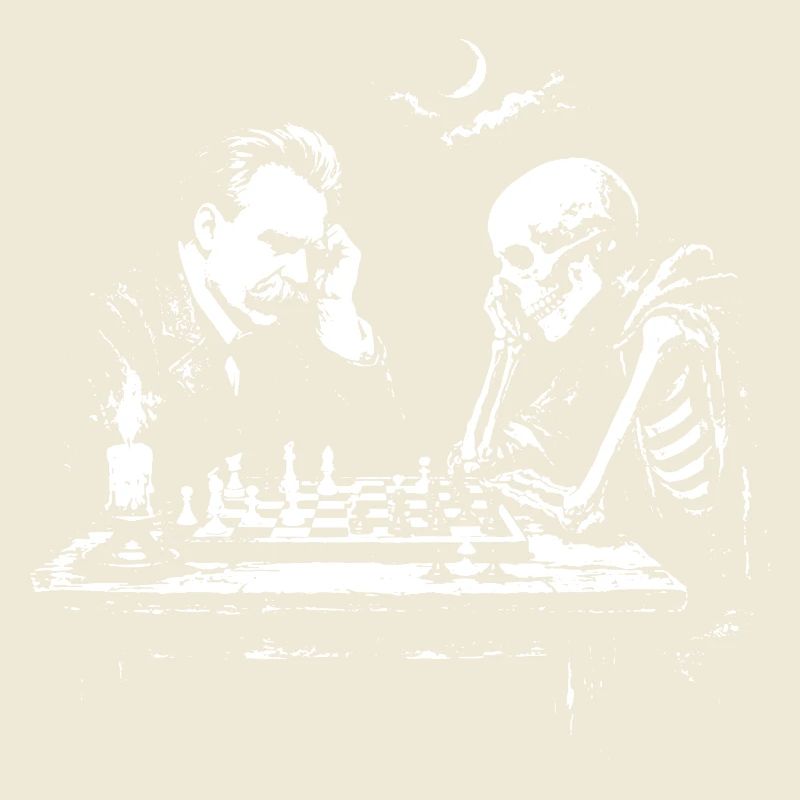 Nietzsche plays Chess with Skeleton