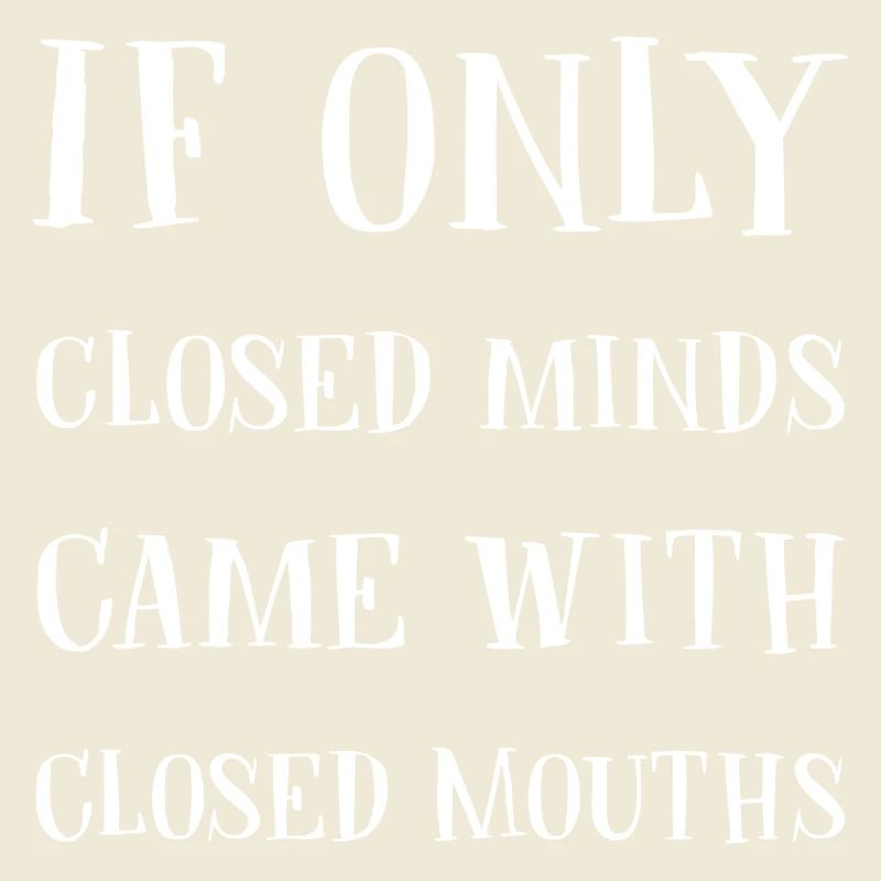 Closed minds, silent words