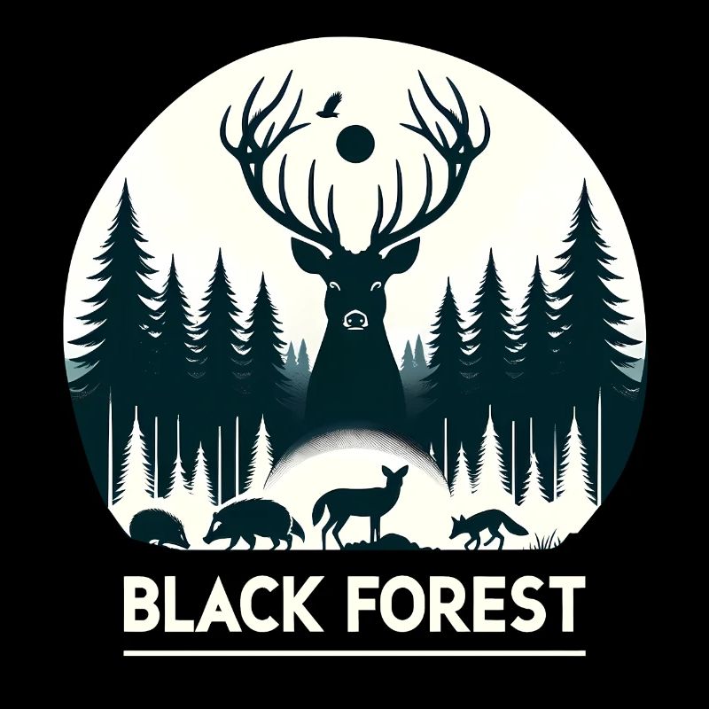 Silhouette de la faune de la Forêt-Noire