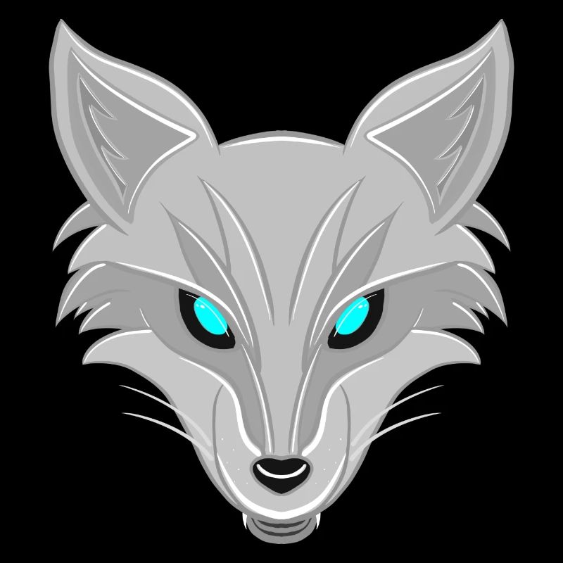 Silberfuchs - Elegantes Tierliebhaber Design