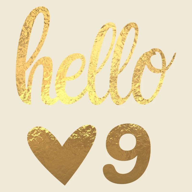 Hello 9 doré