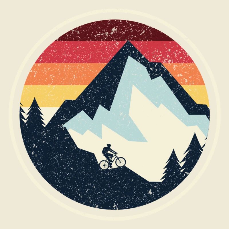 Silhouette du VTT Sunset Peak
