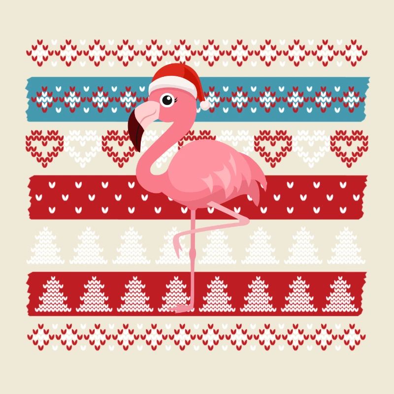 Flamant de Noël laid