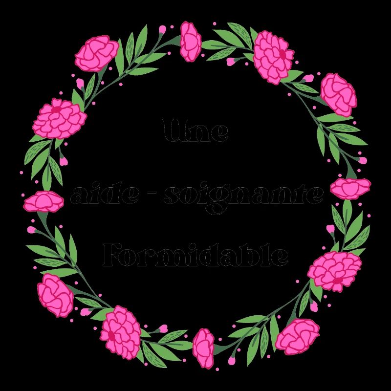 Une aide soignante formidable - couronne de fleurs