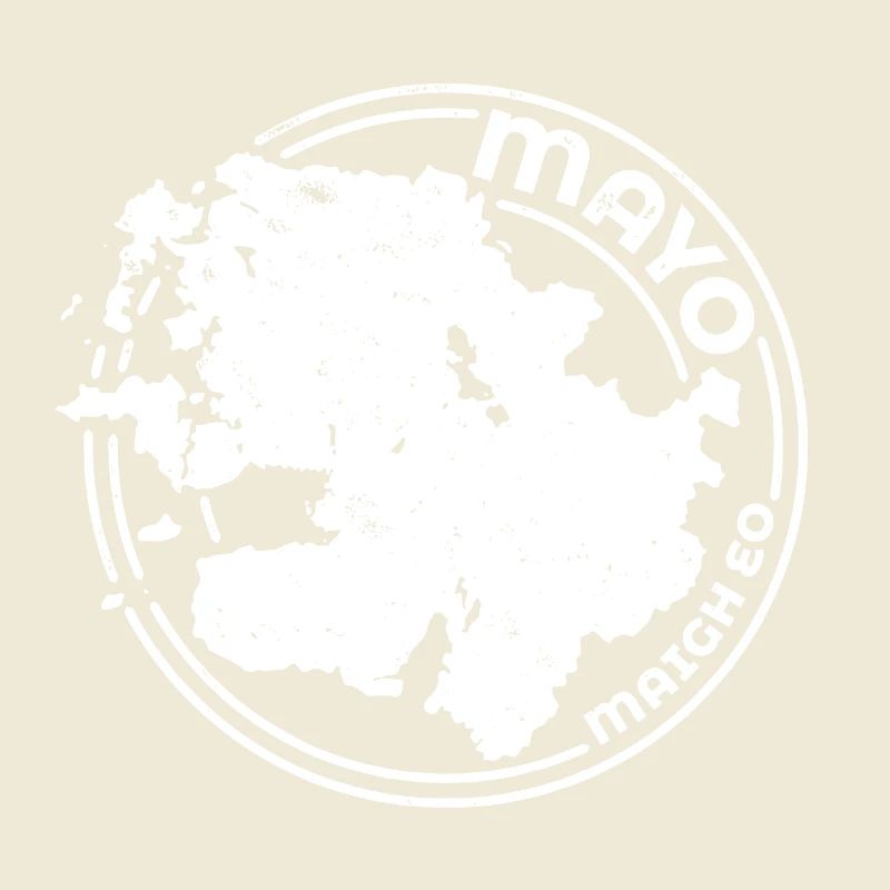 Comté de Mayo Irlande | Timbre de contour de carte