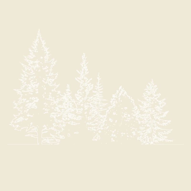 Winter Forest Silhouette Print