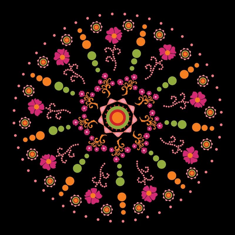 Mandala spring colorful