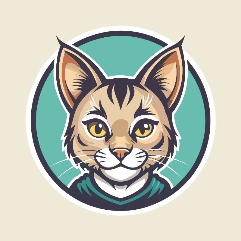 Pixie Bob Cat Breed Cartoon Kawaii Animal Pet