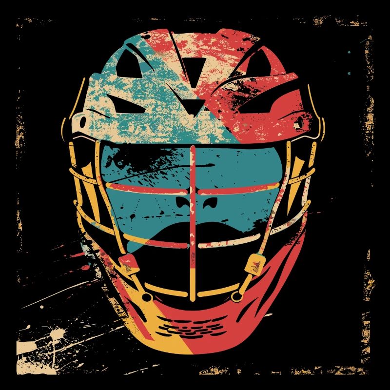 Casque de crosse à l’ancienne