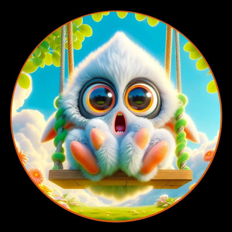 Cute cuddly monster
