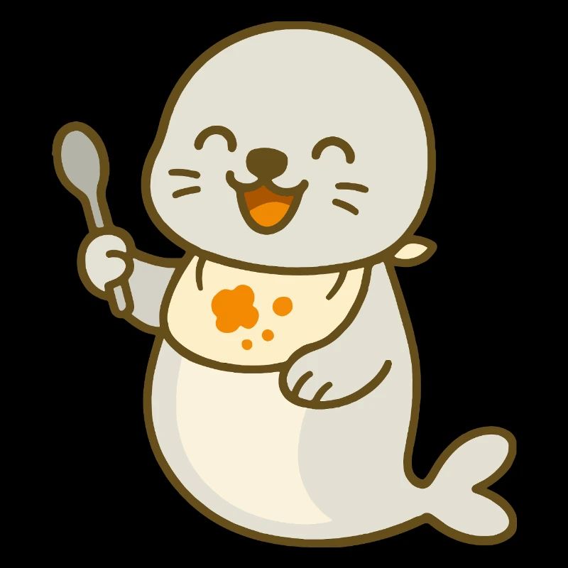 Alimentation avec le bébé phoque