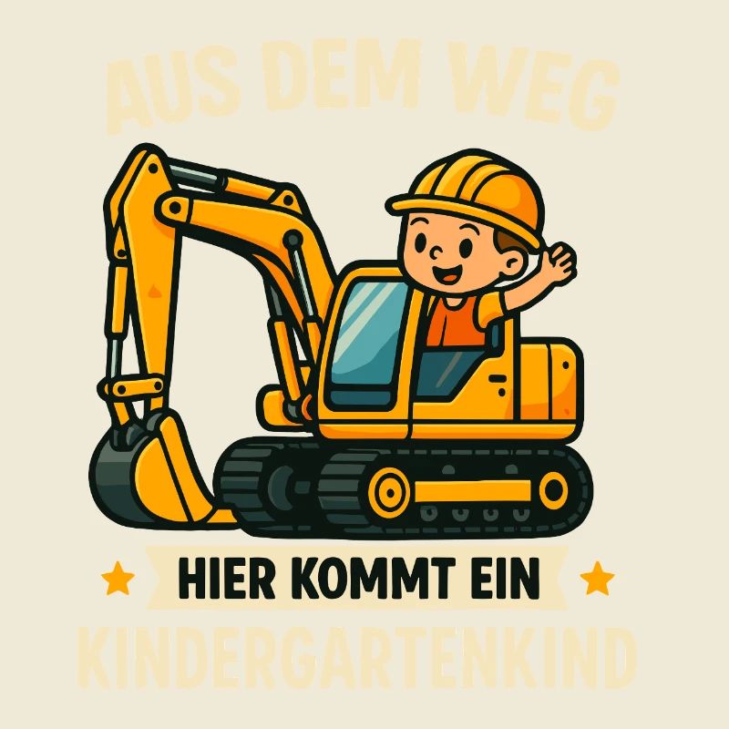 Kindergartenkind Bagger Kindergarten Junge