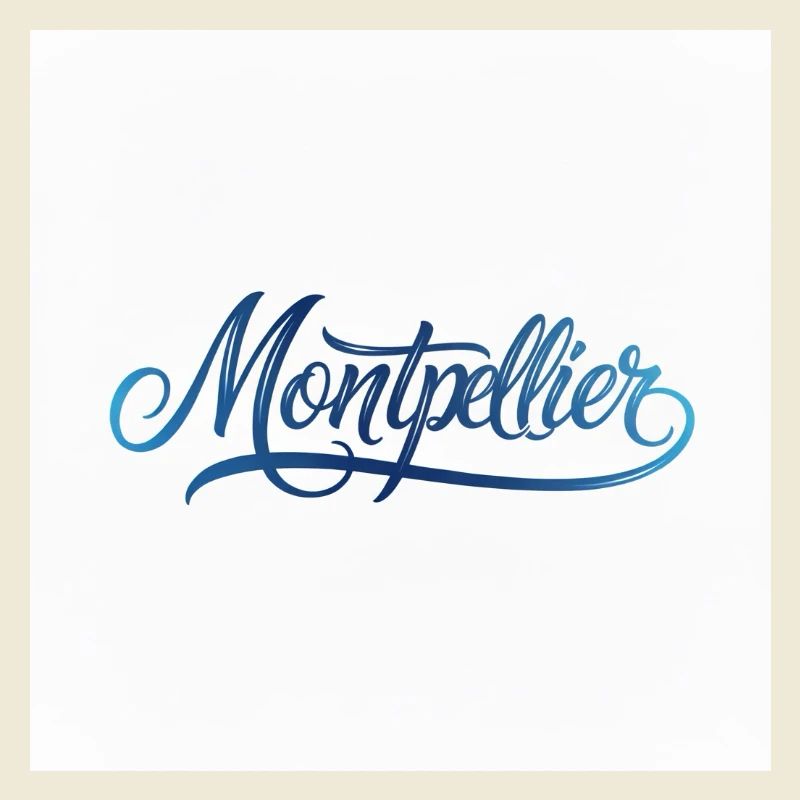 Lettrage à la main de Montpellier