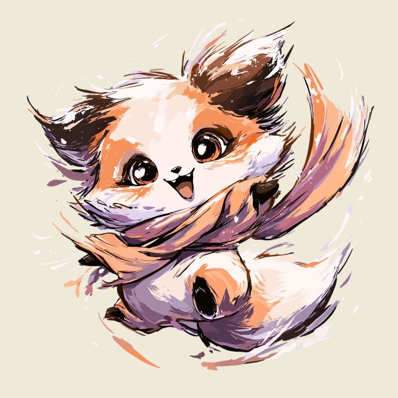 Fox with Scarf | Dancing Fox