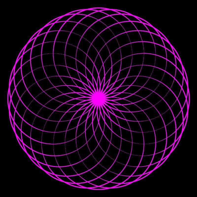 Neon spiral net torus