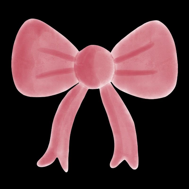 Noeud aquarelle rose pastel