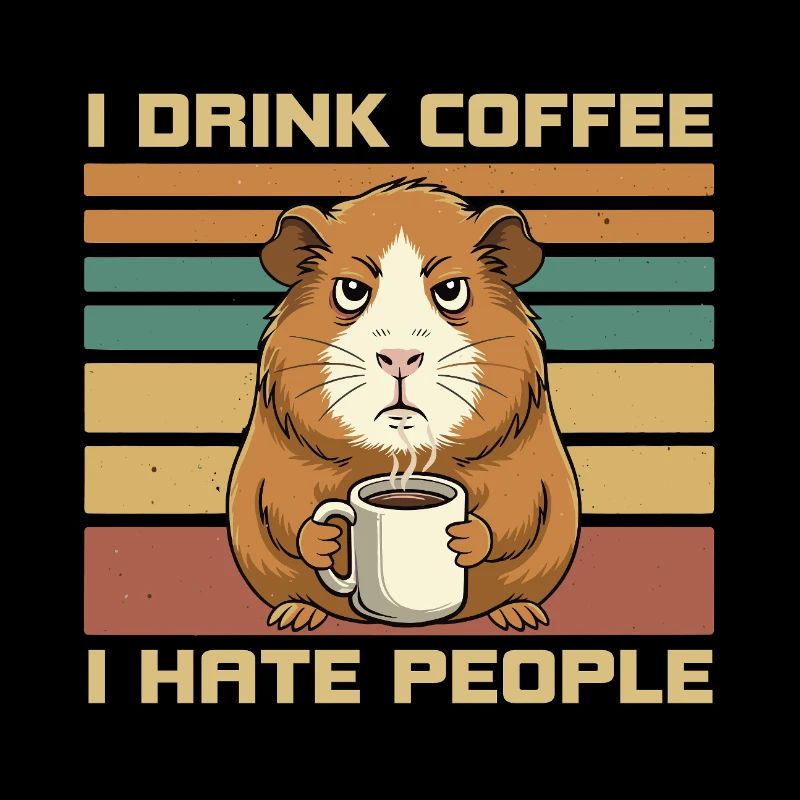Grumpy Guinea Pig Coffee Quote