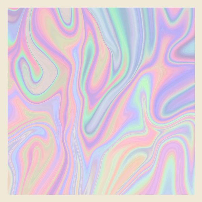 Iridescent Abstract Liquid Pastel Pattern