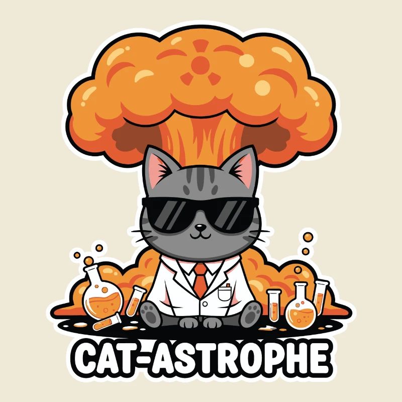 Blouse de laboratoire à astrophe de chat